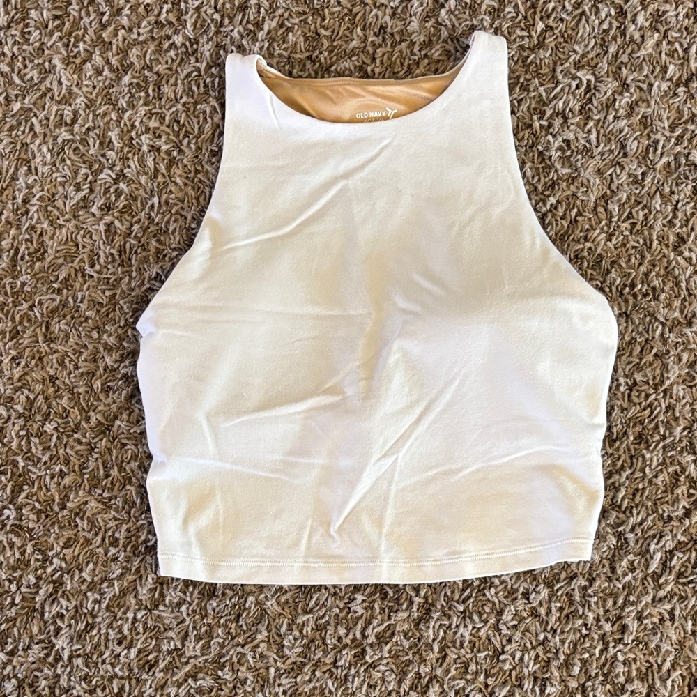 White Workout Tank Top